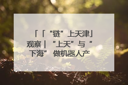 「“链”上天津」观察｜“上天”与“下海” 做机器人产业链细分领域强者