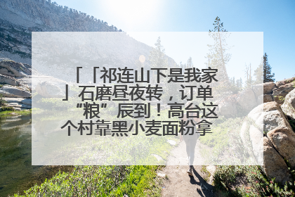 「祁连山下是我家」石磨昼夜转，订单“粮”辰到！高台这个村靠黑小麦面粉拿下成立来最大订单
