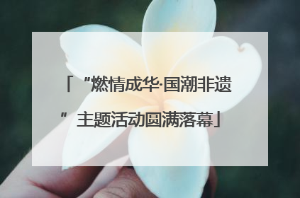 “燃情成华·国潮非遗”主题活动圆满落幕