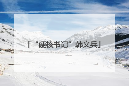 “硬核书记”韩文兵