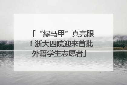 “绿马甲”真亮眼！浙大四院迎来首批外籍学生志愿者