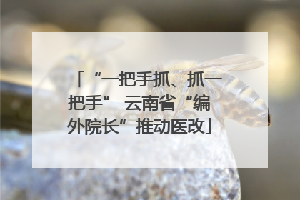 “一把手抓、抓一把手” 云南省“编外院长”推动医改