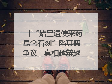 “始皇遣使采药昆仑石刻”陷真假争议：真相越辩越明｜新京报专栏