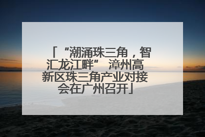 “潮涌珠三角，智汇龙江畔” 漳州高新区珠三角产业对接会在广州召开