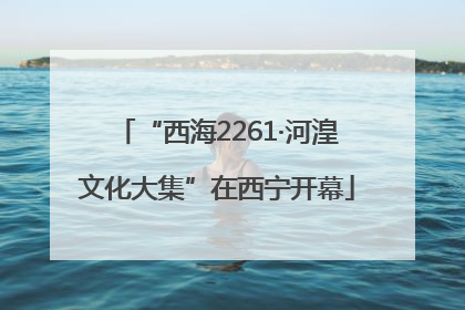“西海2261·河湟文化大集”在西宁开幕