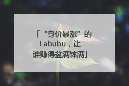 “身价暴涨”的Labubu，让谁赚得盆满钵满