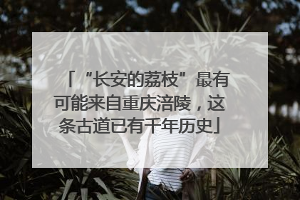 “长安的荔枝”最有可能来自重庆涪陵，这条古道已有千年历史