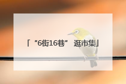 “6街16巷” 逛市集