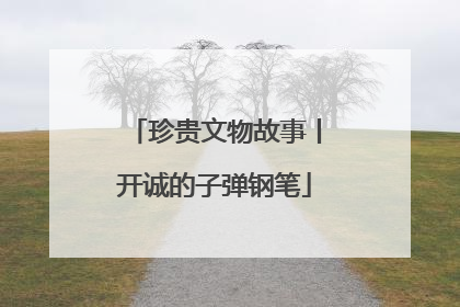 珍贵文物故事丨开诚的子弹钢笔