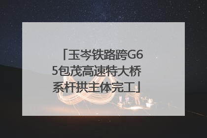 玉岑铁路跨G65包茂高速特大桥系杆拱主体完工