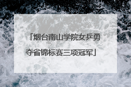 烟台南山学院女乒勇夺省锦标赛三项冠军
