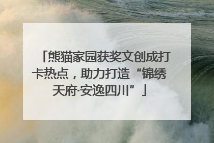 熊猫家园获奖文创成打卡热点，助力打造“锦绣天府·安逸四川”