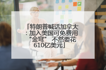 特朗普喊话加拿大：加入美国可免费用“金穹” 不然要花610亿美元