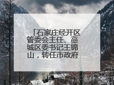 石家庄经开区管委会主任、藁城区委书记王锦山，转任市政府二级巡视员