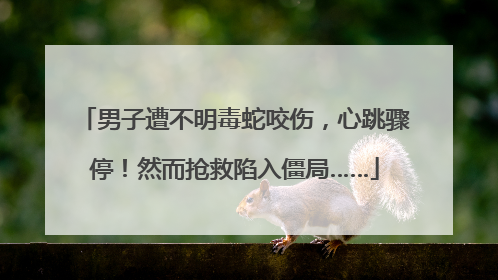 男子遭不明毒蛇咬伤，心跳骤停！然而抢救陷入僵局……