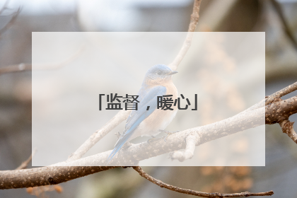 监督，暖心