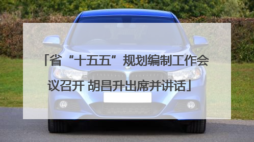省“十五五”规划编制工作会议召开 胡昌升出席并讲话