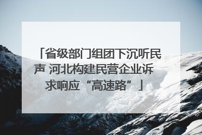 省级部门组团下沉听民声 河北构建民营企业诉求响应“高速路”