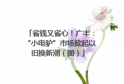 省钱又省心！广丰：“小电驴”市场掀起以旧换新潮（图）