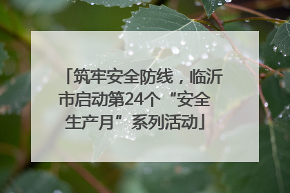 筑牢安全防线，临沂市启动第24个“安全生产月”系列活动