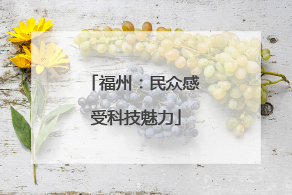 福州：民众感受科技魅力