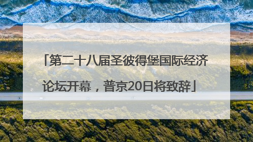 第二十八届圣彼得堡国际经济论坛开幕，普京20日将致辞