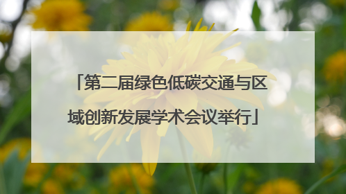 第二届绿色低碳交通与区域创新发展学术会议举行