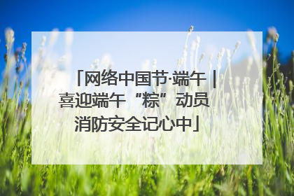网络中国节·端午｜喜迎端午“粽”动员 消防安全记心中