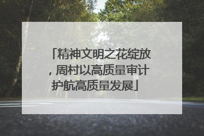 精神文明之花绽放，周村以高质量审计护航高质量发展