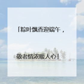 粽叶飘香迎端午，敬老情浓暖人心
