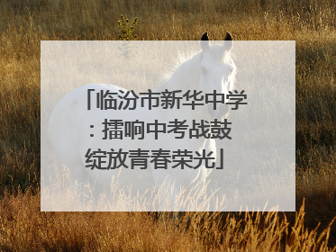 临汾市新华中学：擂响中考战鼓 绽放青春荣光