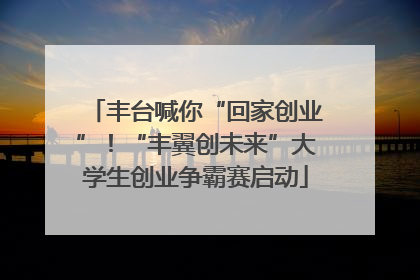 丰台喊你“回家创业”！“丰翼创未来”大学生创业争霸赛启动
