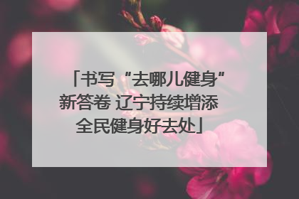 书写“去哪儿健身”新答卷 辽宁持续增添全民健身好去处