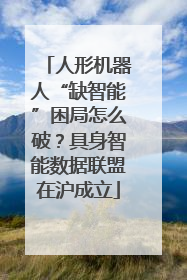 人形机器人“缺智能”困局怎么破？具身智能数据联盟在沪成立