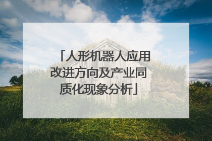 人形机器人应用改进方向及产业同质化现象分析