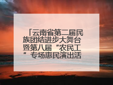云南省第二届民族团结进步大舞台暨第八届“农民工”专场惠民演出活动启幕