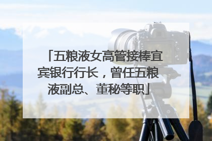 五粮液女高管接棒宜宾银行行长，曾任五粮液副总、董秘等职