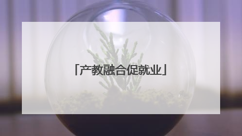 产教融合促就业