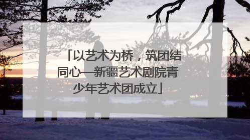 以艺术为桥，筑团结同心—新疆艺术剧院青少年艺术团成立
