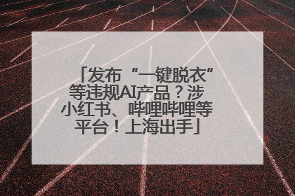 发布“一键脱衣”等违规AI产品？涉小红书、哔哩哔哩等平台！上海出手