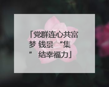 党群连心共富梦 钱景 “集” 结幸福力