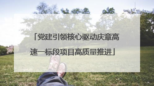 党建引领核心驱动庆章高速一标段项目高质量推进