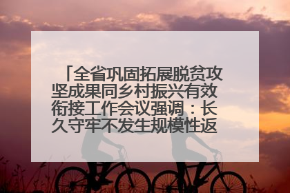 全省巩固拓展脱贫攻坚成果同乡村振兴有效衔接工作会议强调：长久守牢不发生规模性返贫致贫底线 王宁出席并讲话 王予波主持