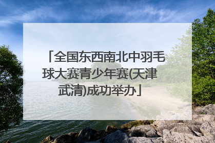 全国东西南北中羽毛球大赛青少年赛(天津武清)成功举办