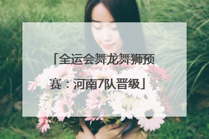 全运会舞龙舞狮预赛：河南7队晋级