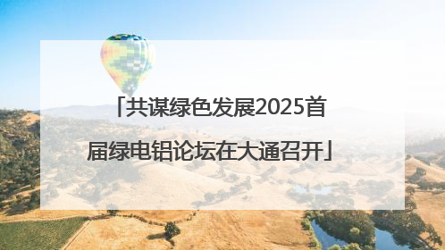 共谋绿色发展2025首届绿电铝论坛在大通召开