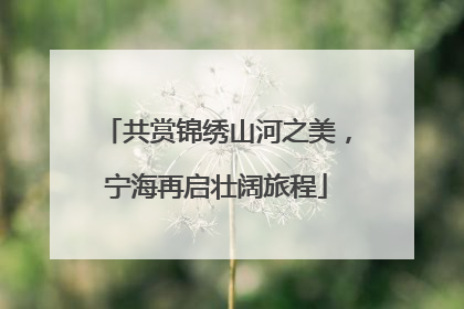 共赏锦绣山河之美，宁海再启壮阔旅程