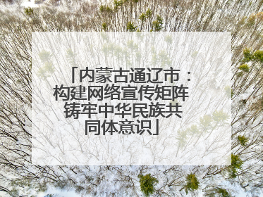 内蒙古通辽市：构建网络宣传矩阵 铸牢中华民族共同体意识