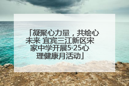凝聚心力量，共绘心未来 宜宾三江新区宋家中学开展5·25心理健康月活动