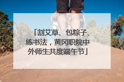 割艾草、包粽子、练书法，黄冈职院中外师生共度端午节